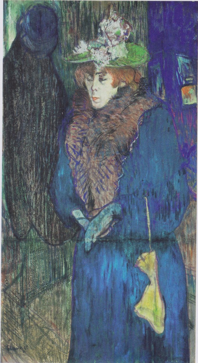 Jane Avril entre au Moulin Rouge - Henri de Toulouse Lautrec