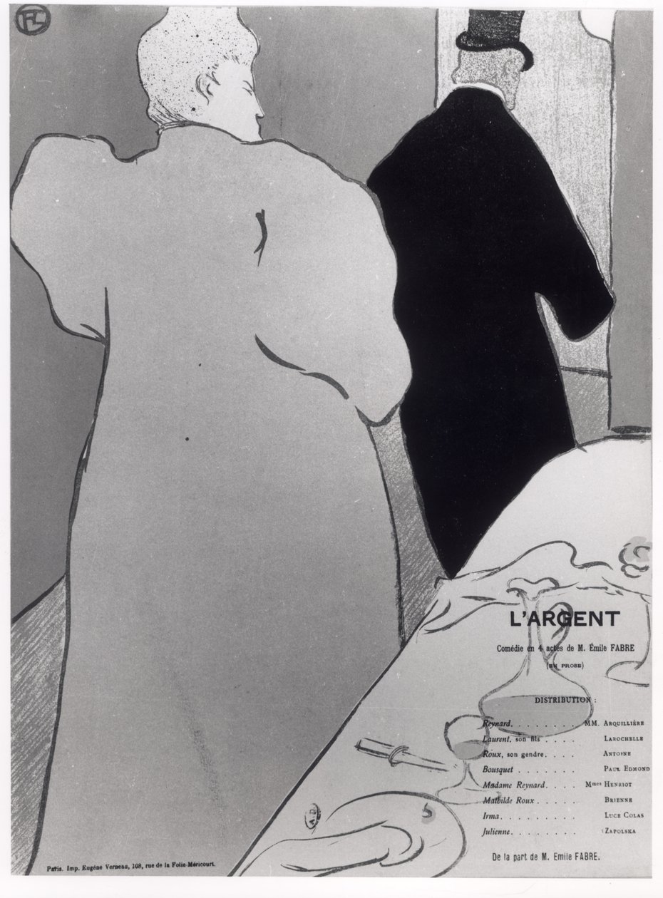 Affiche publicitaire pour la pièce 