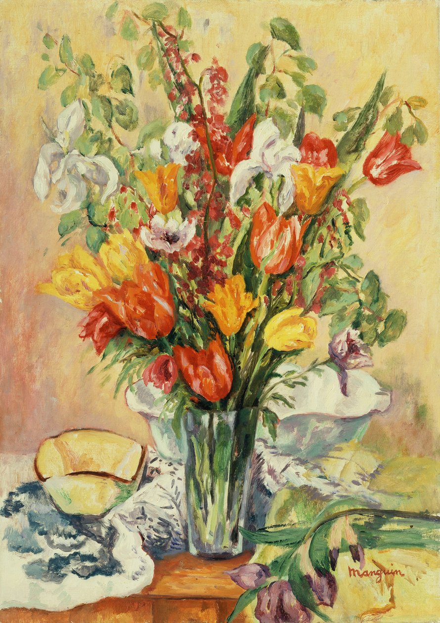 Iris et Tulipes - Henri Charles Manguin