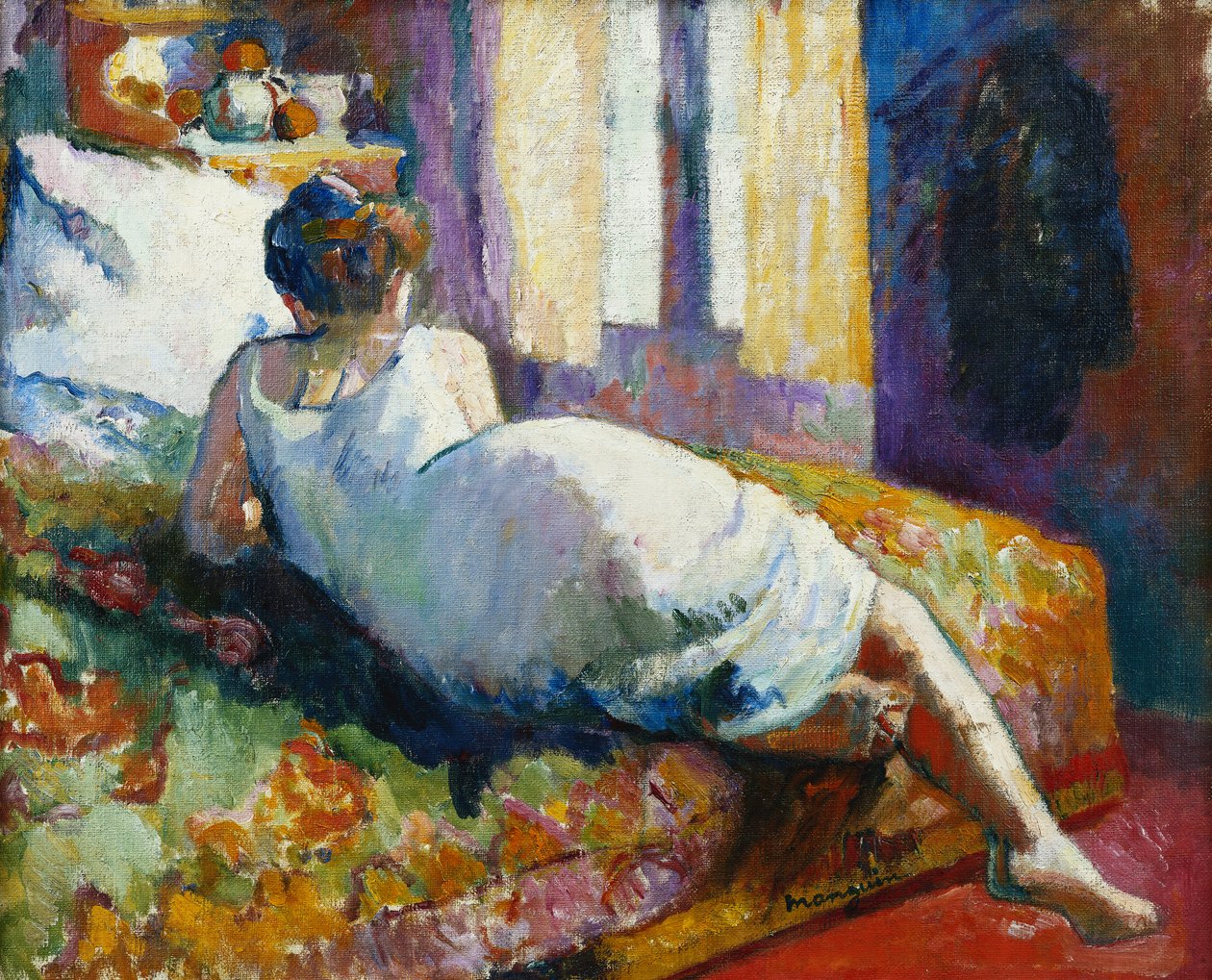 Jeanne en chemise - Henri Charles Manguin