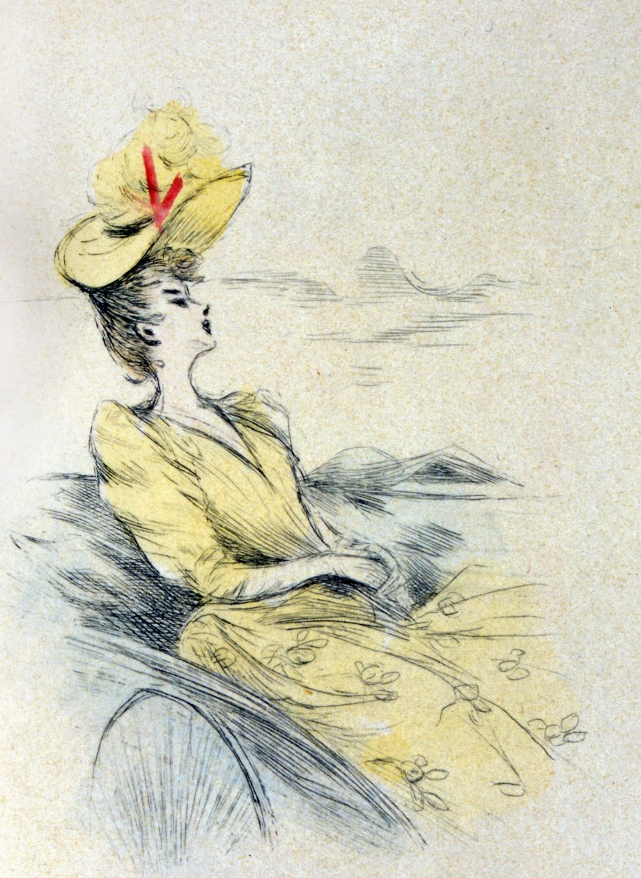 Une femme rêvant - Henri Boutet