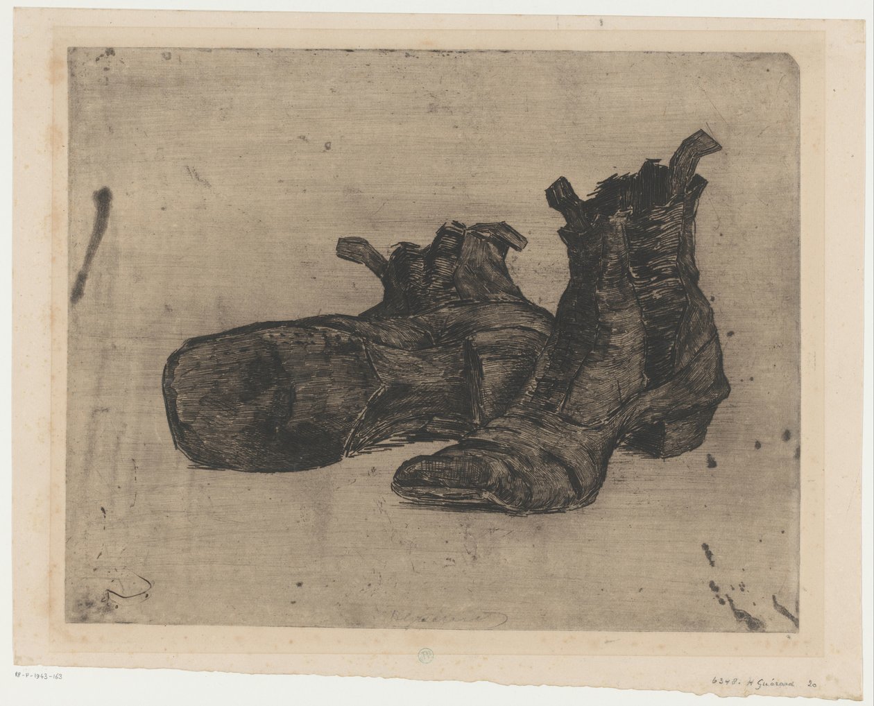 Paire de bottes - Henri Charles Guérard (signed by artist)