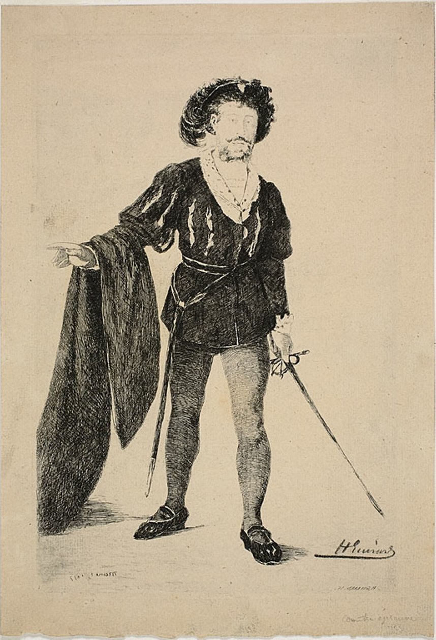 Faure dans le rôle de Hamlet - Henri Charles Guérard