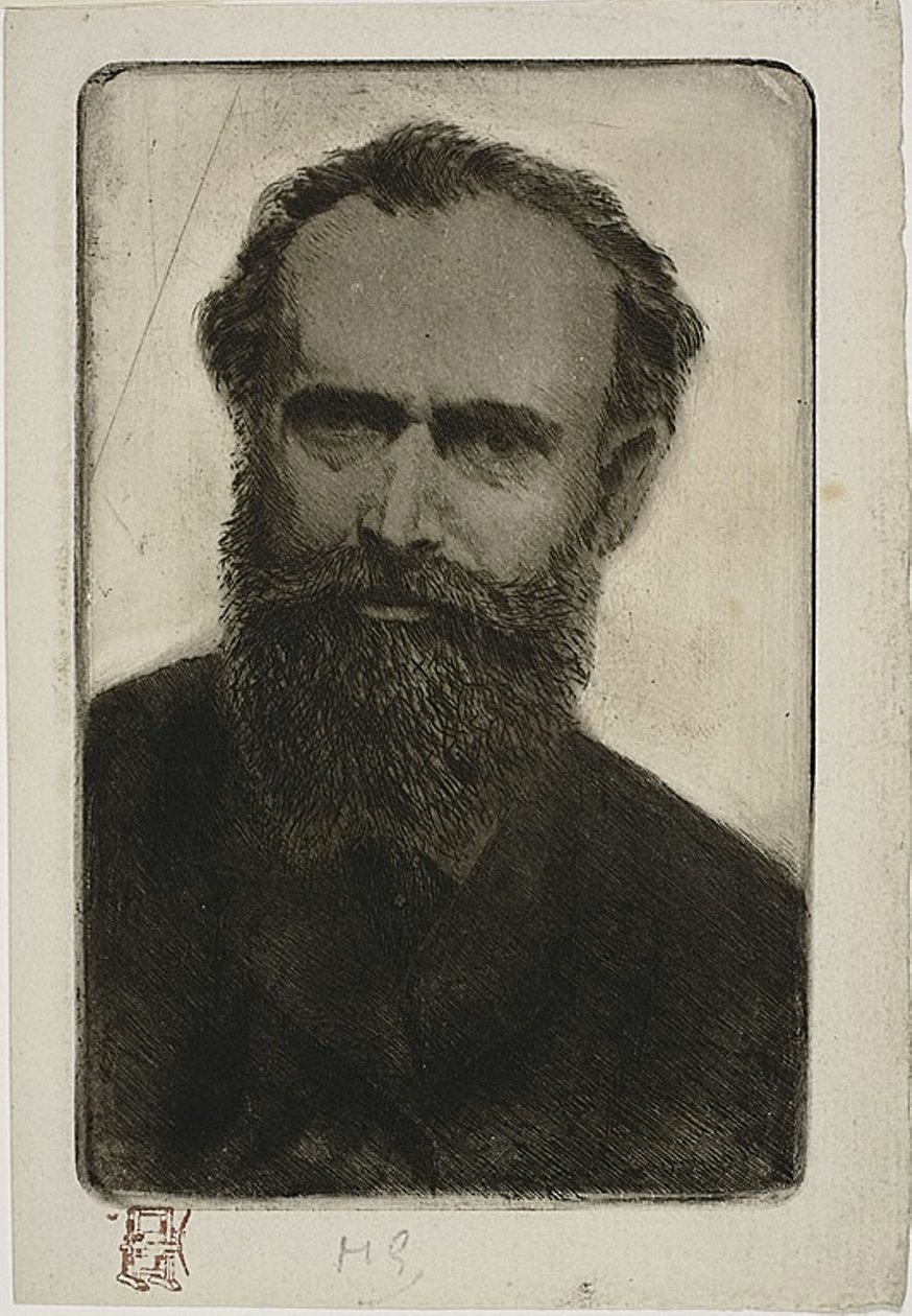 Portrait de Manet - Henri Charles Guérard