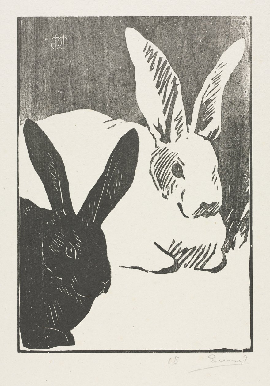 Les Lapins, 1893 - Henri Charles Guérard