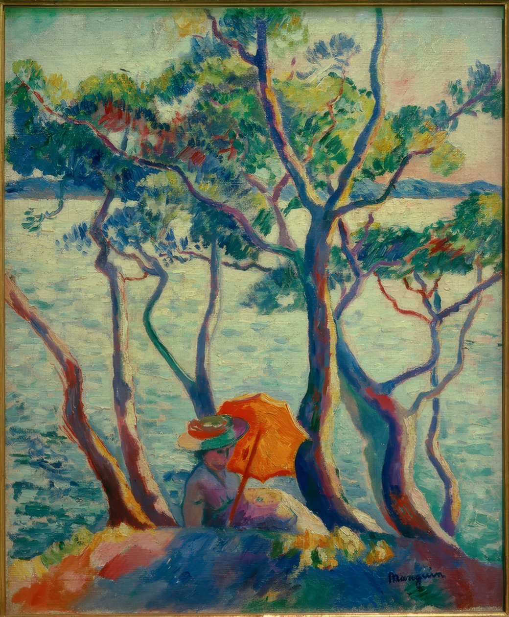 Jeanne à l’ombrelle, Cavalière - Henri Charles Manguin