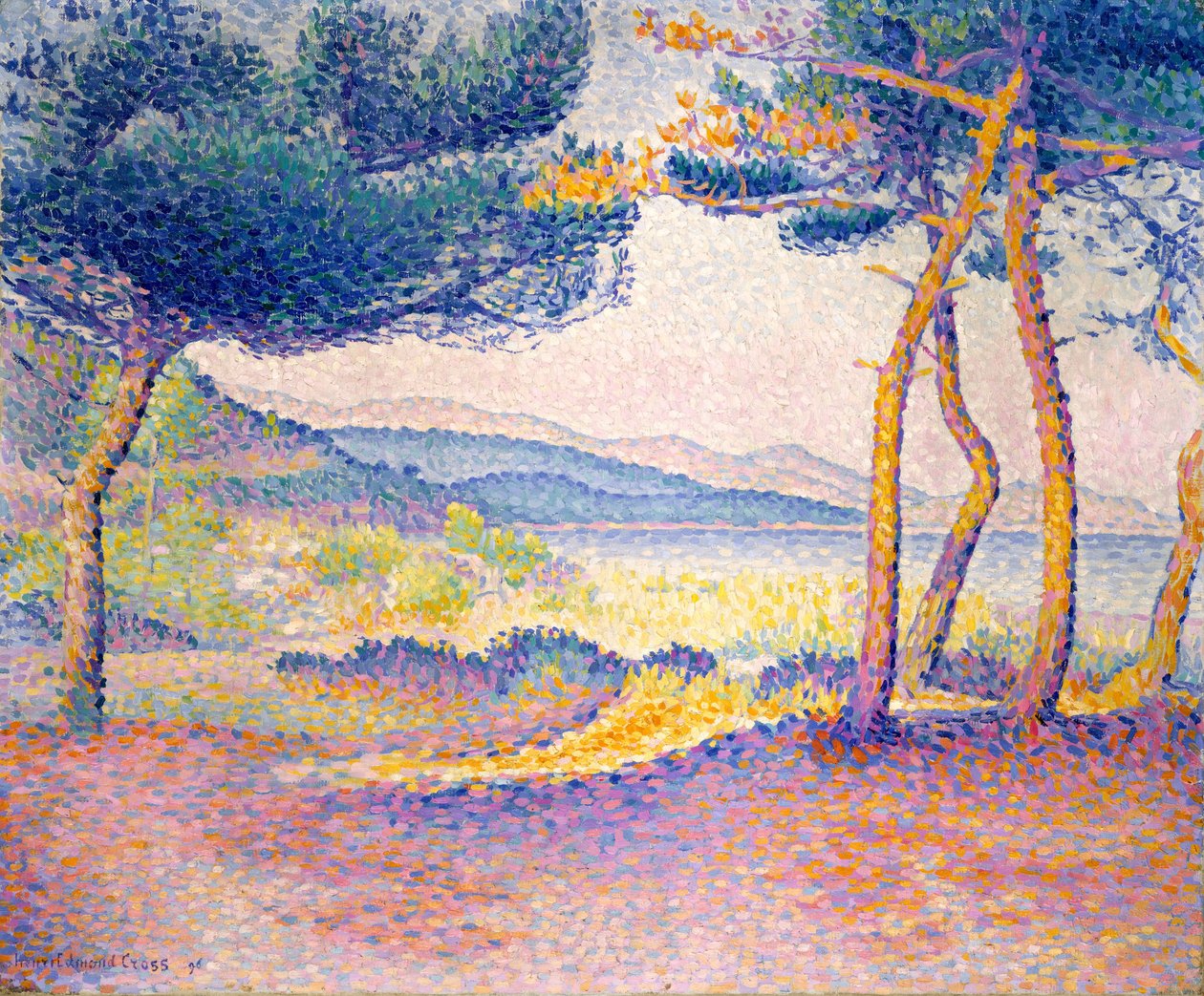 Pins le long du rivage, 1896 - Henri Edmond Cross