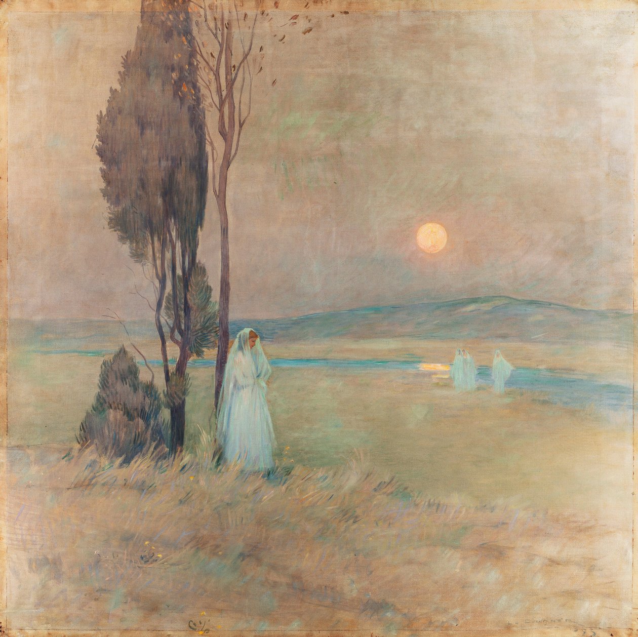 La communion - Henri Eugene Augustin Le Sidaner