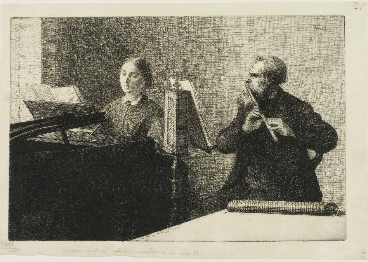 Une pièce de Schumann - Ignace Henri Jean Fantin Latour