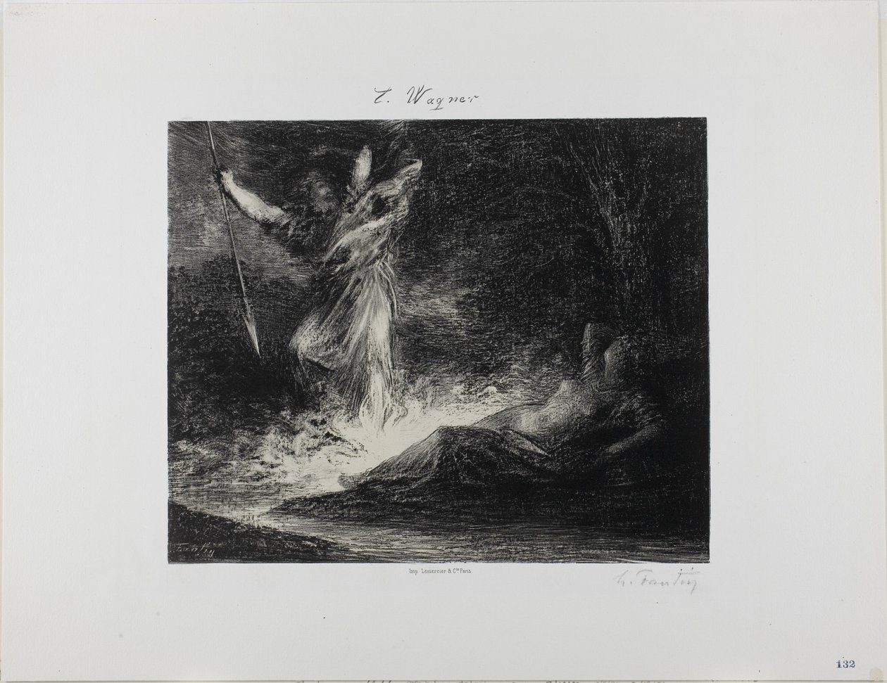 La fin de La Walkyrie - Ignace Henri Jean Fantin Latour