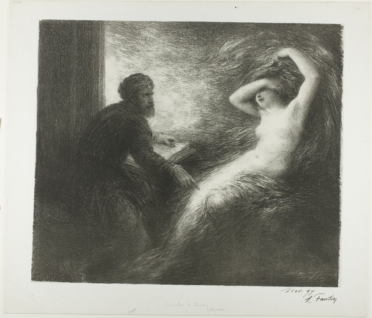 Évocation de Kundry - Ignace Henri Jean Fantin Latour