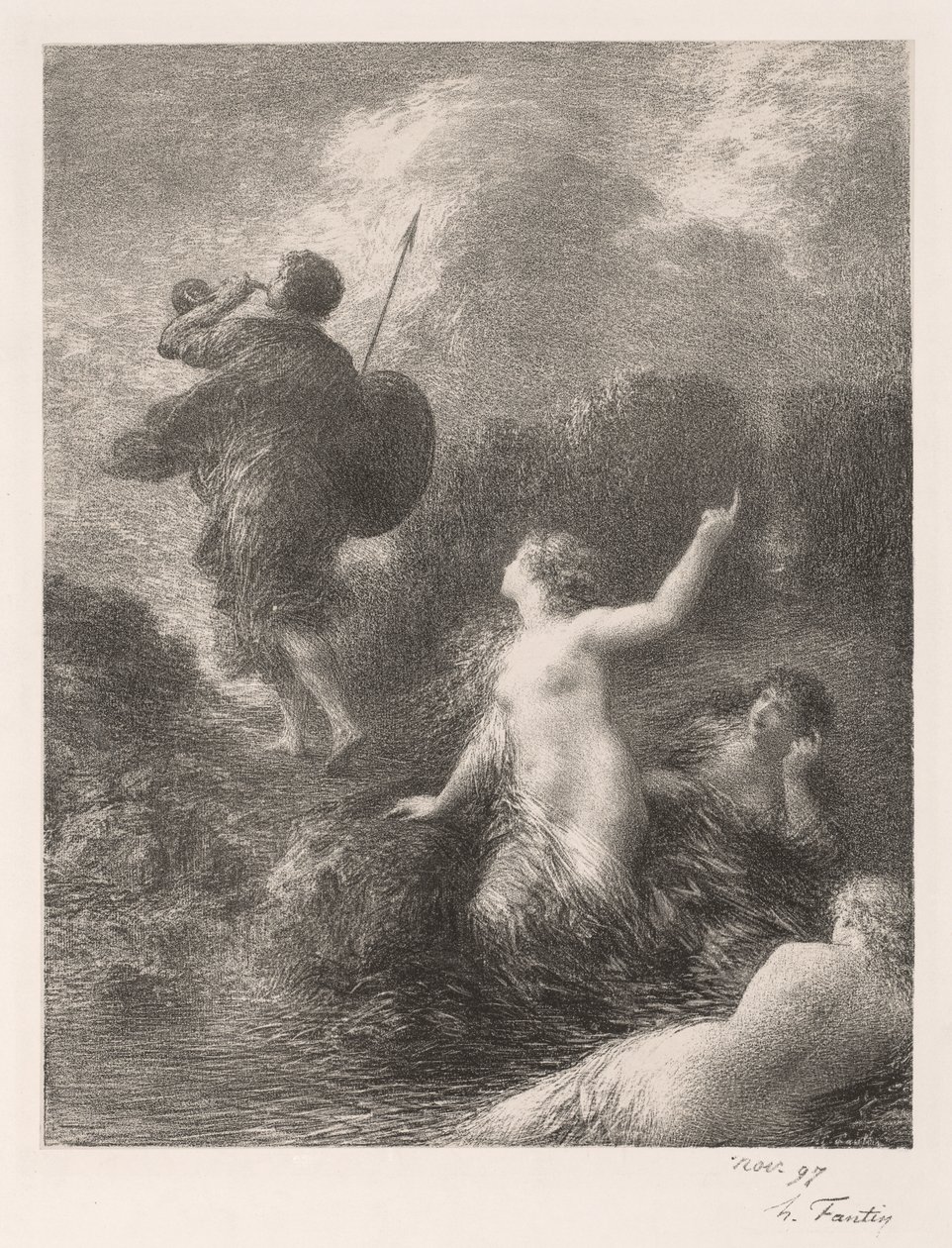 Crépuscule des dieux : Siegfried et les filles - Ignace Henri Jean Fantin Latour