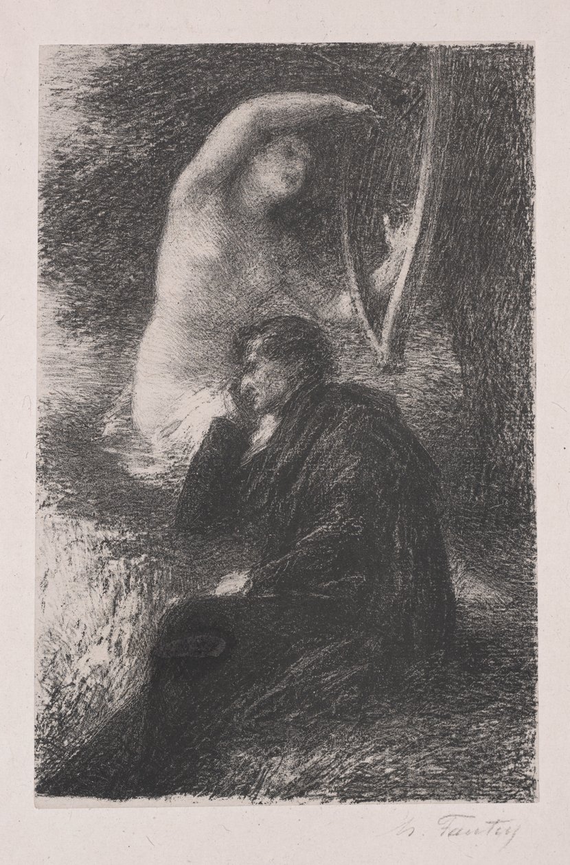Lélio : La Harpe éolienne - Ignace Henri Jean Fantin Latour