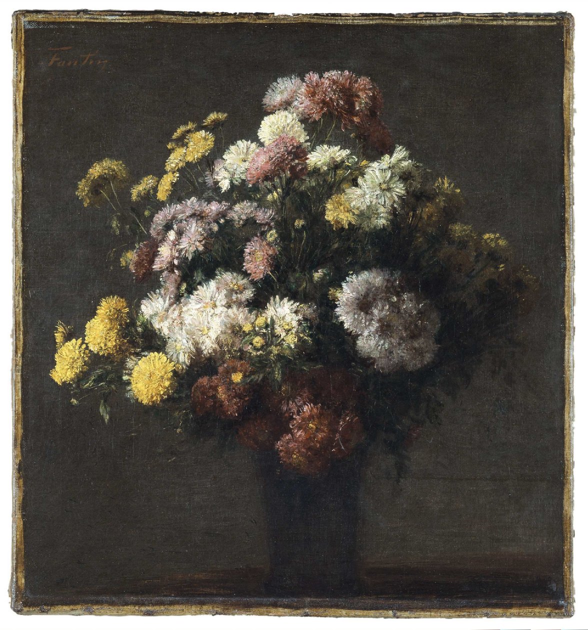 Vase avec chrysanthèmes - Henri Fantin Latour