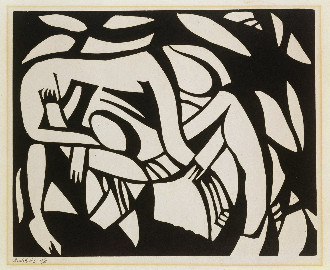 Lutteurs, c.1914 - Henri Gaudier Brzeska