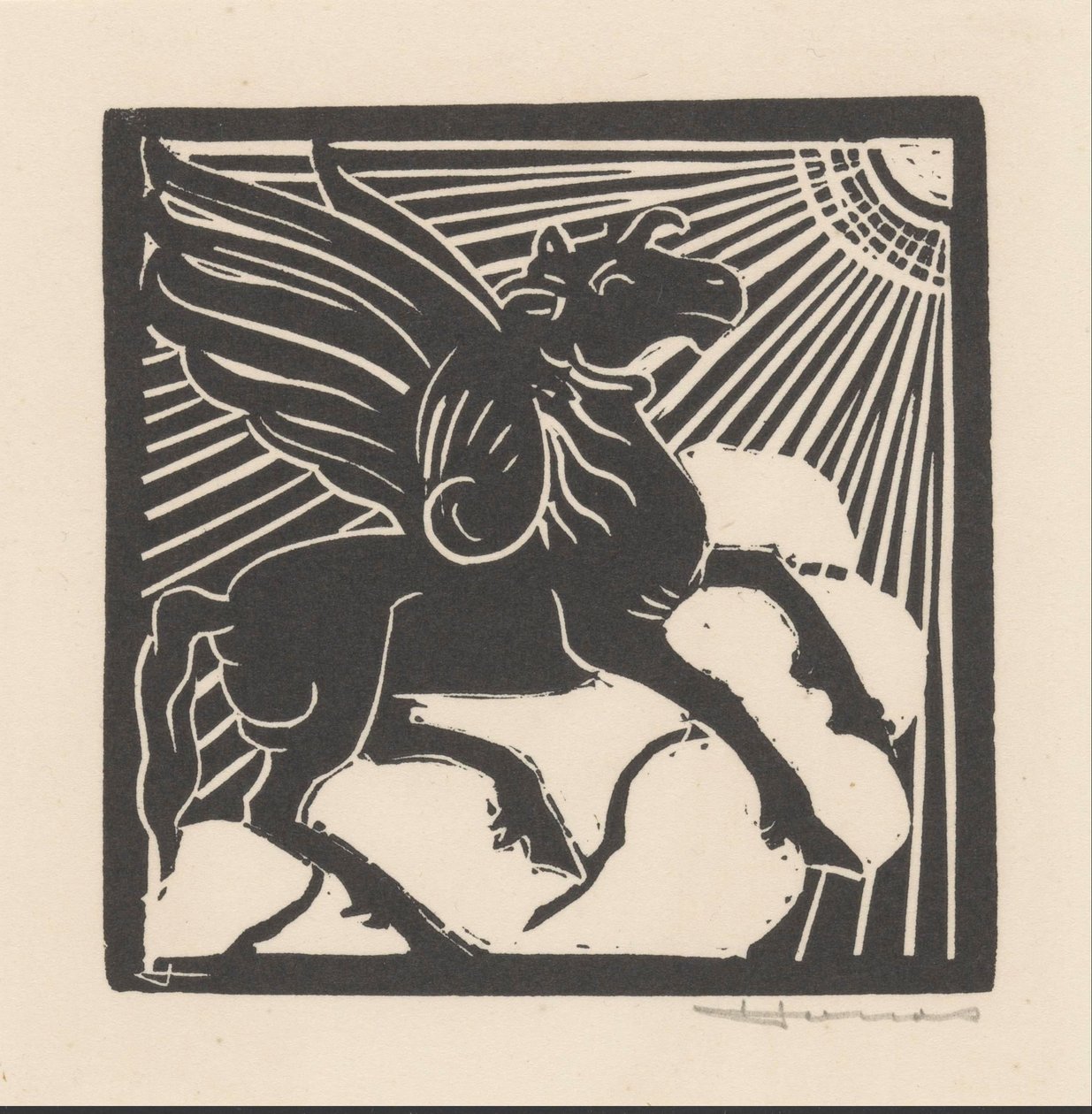 Cheval ailé - Henri Jonas (signed by artist)