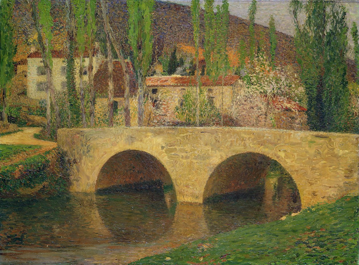 Hamlet près du pont - Henri Martin