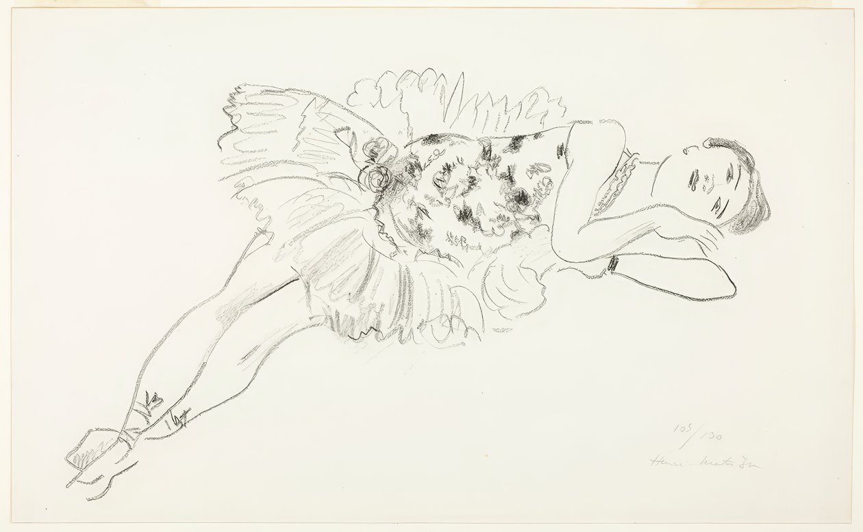 Danseuse couchée, extrait de Ten Dancers - Henri Matisse