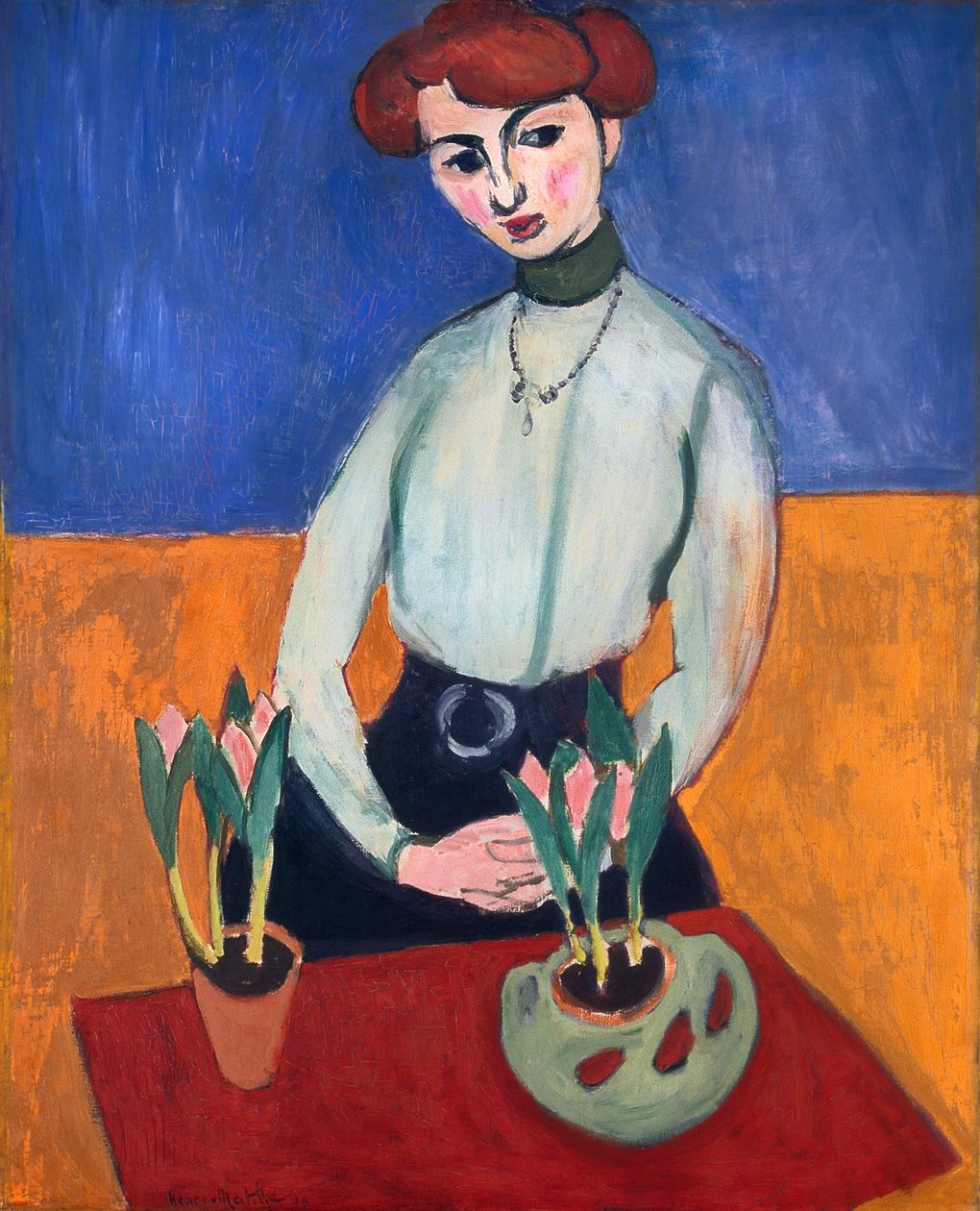 Fille aux tulipes - Henri Matisse