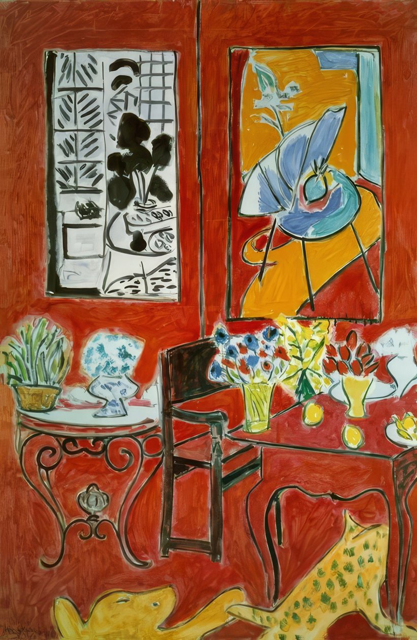 Grand intérieur rouge - Henri Matisse