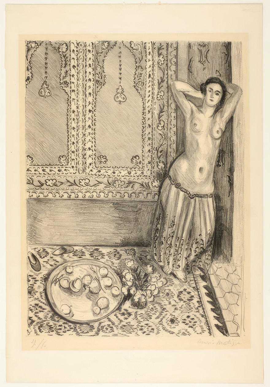 Odalisque debout avec plateau de fruits - Henri Matisse