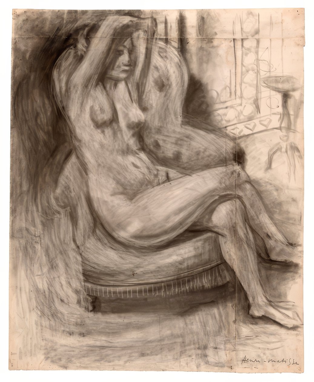 Nu assis avec les bras levés - Henri Matisse