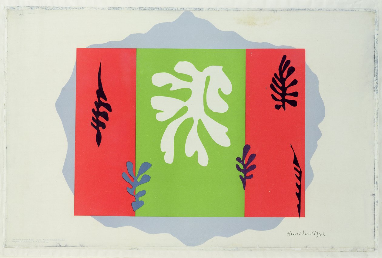 La danseuse (lithographie couleur) - Henri Matisse