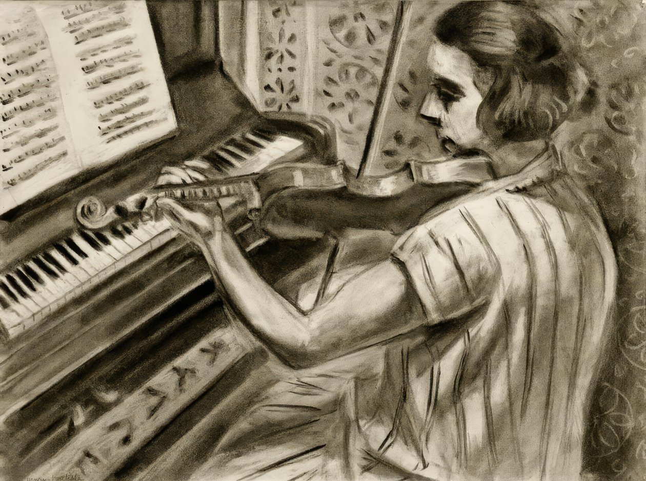 Une jeune violiniste devant un piano - Henri Matisse