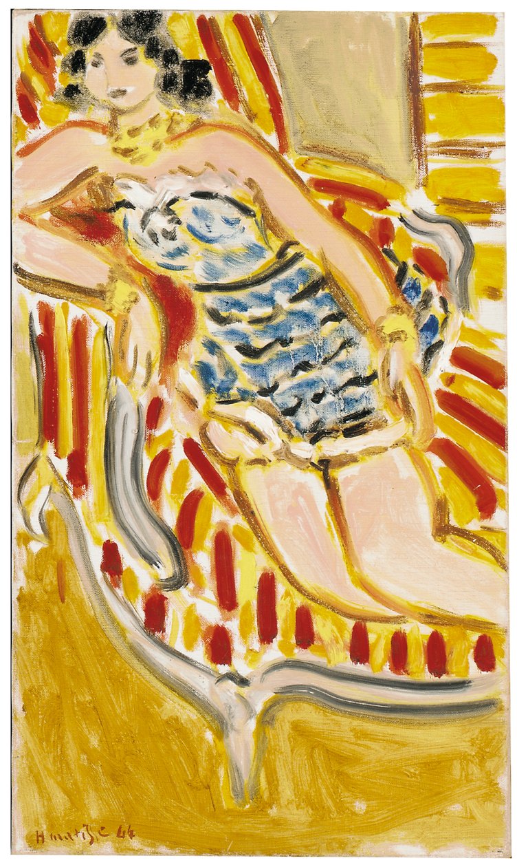 Jeune femme sur un canapé - Henri Matisse