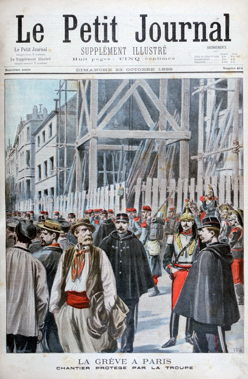 Une grève à Paris, 1898 - Henri Meyer