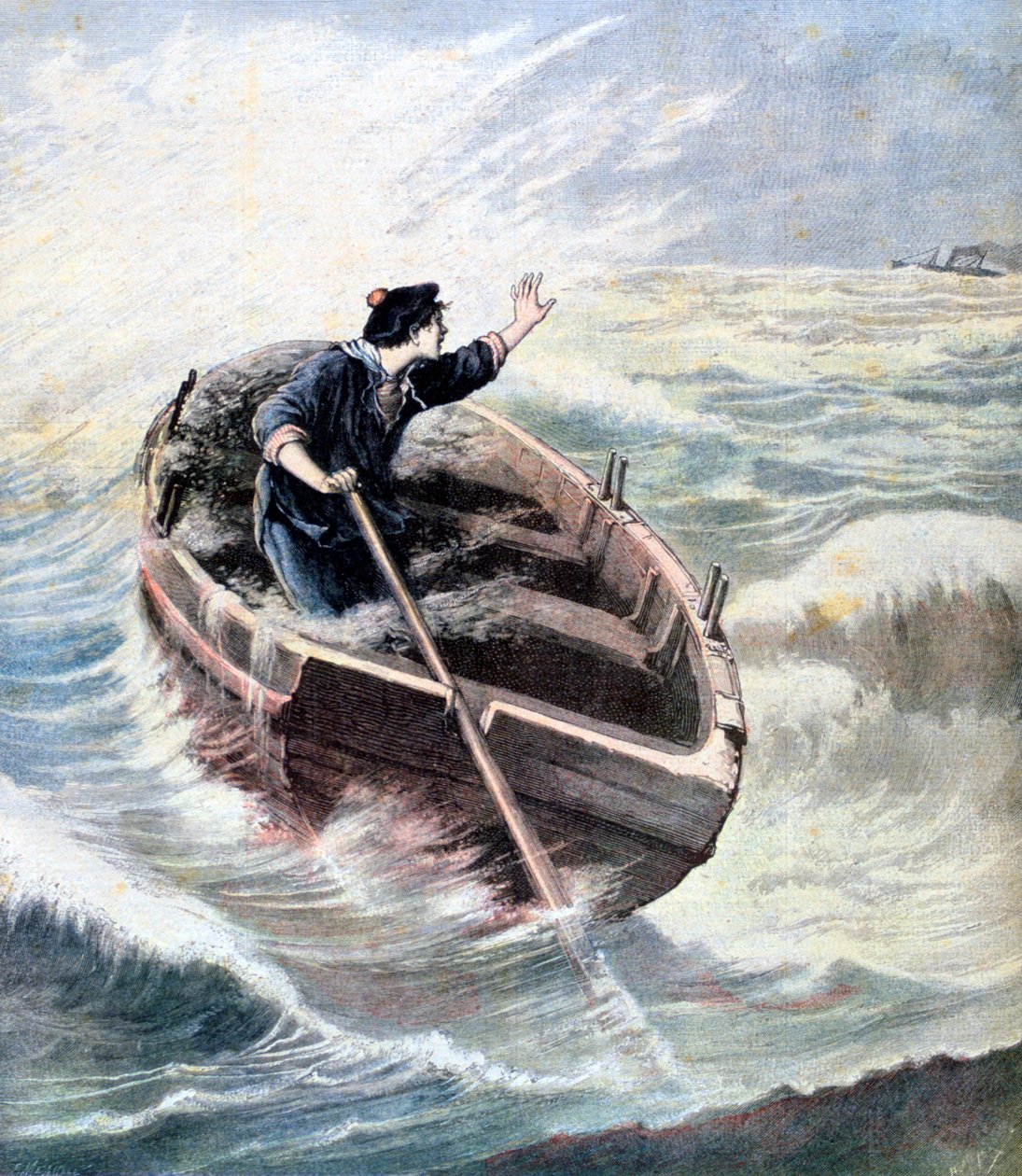 Perdu en mer, 1891 - Henri Meyer