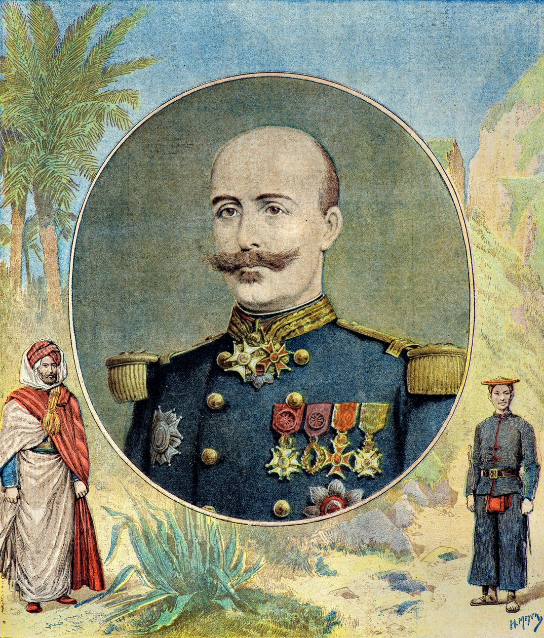 Portrait du général Oscar de Negrier - Henri Meyer