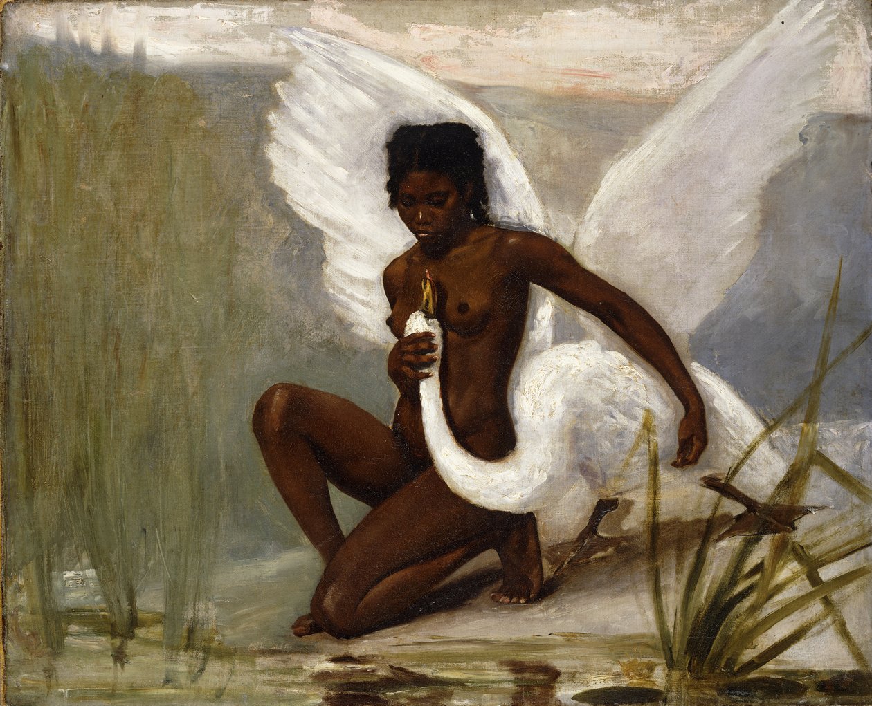 Léda et le cygne - Henri Paul Motte