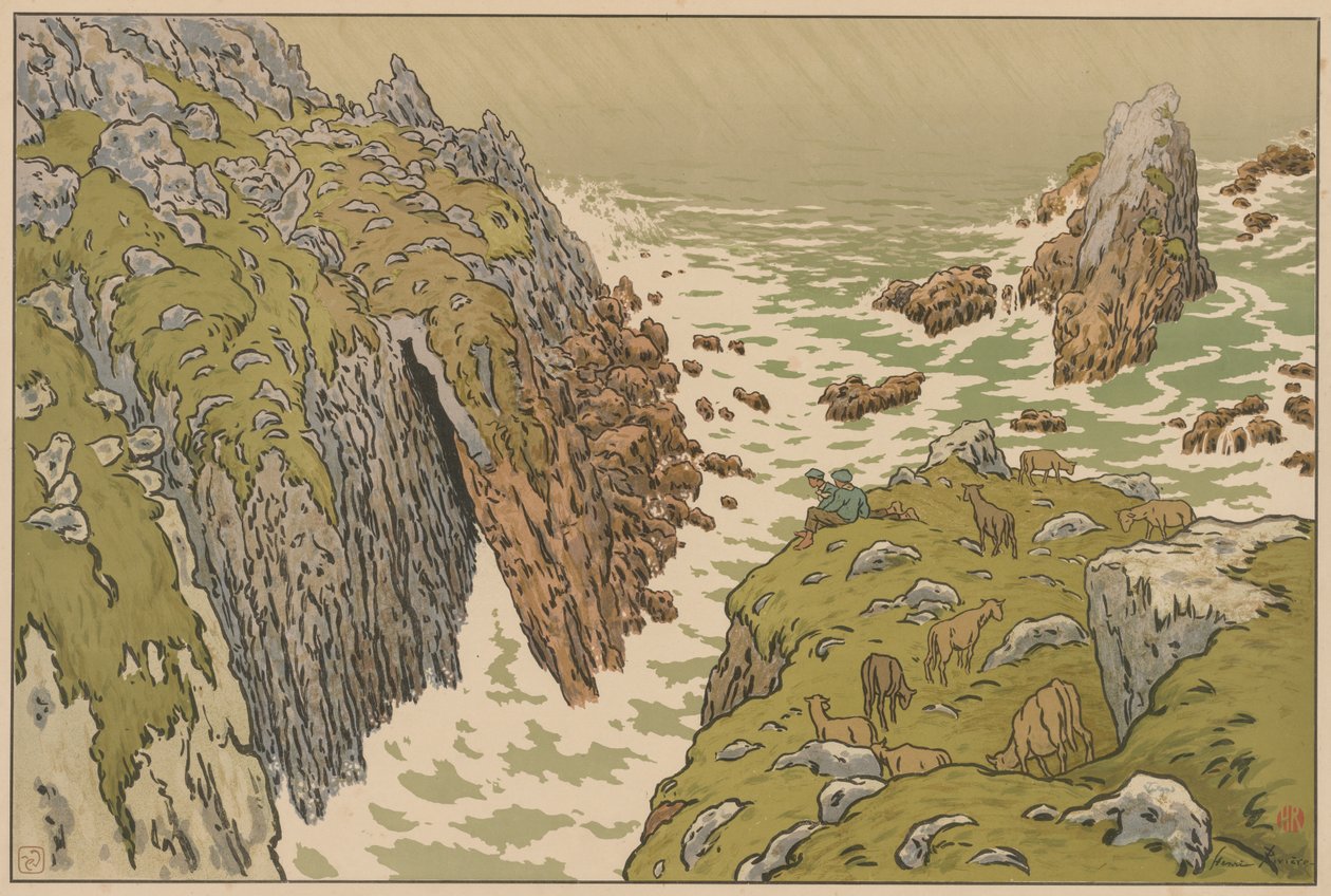 Aspects de la nature : La falaise - Henri Rivière