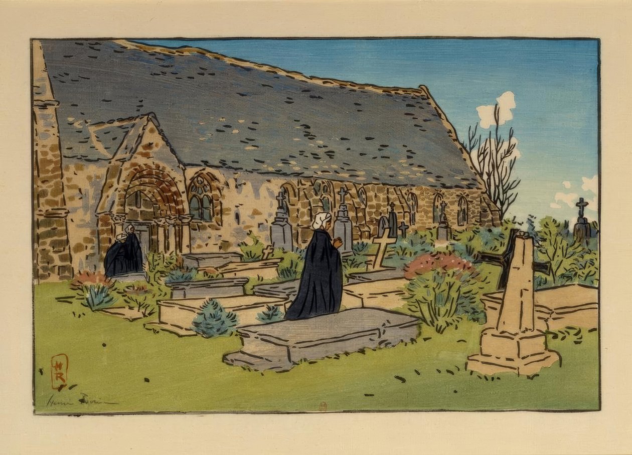 Cimetière et église de Perros-Guirec - Henri Rivière