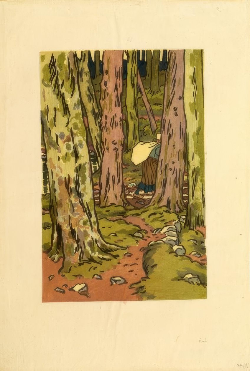 Lavoir sous bois à Loguivy - Henri Rivière