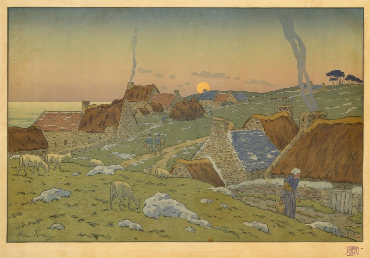 Lever de la lune - Henri Rivière