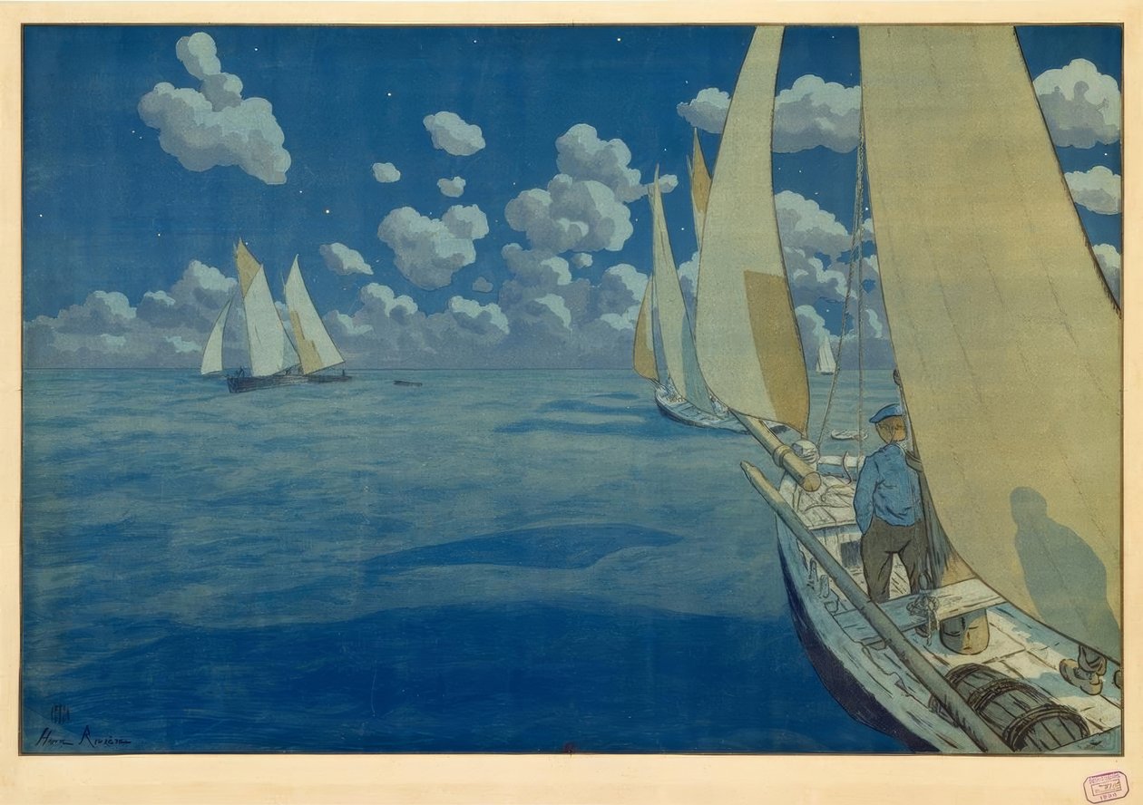 Nuit en mer - Henri Rivière