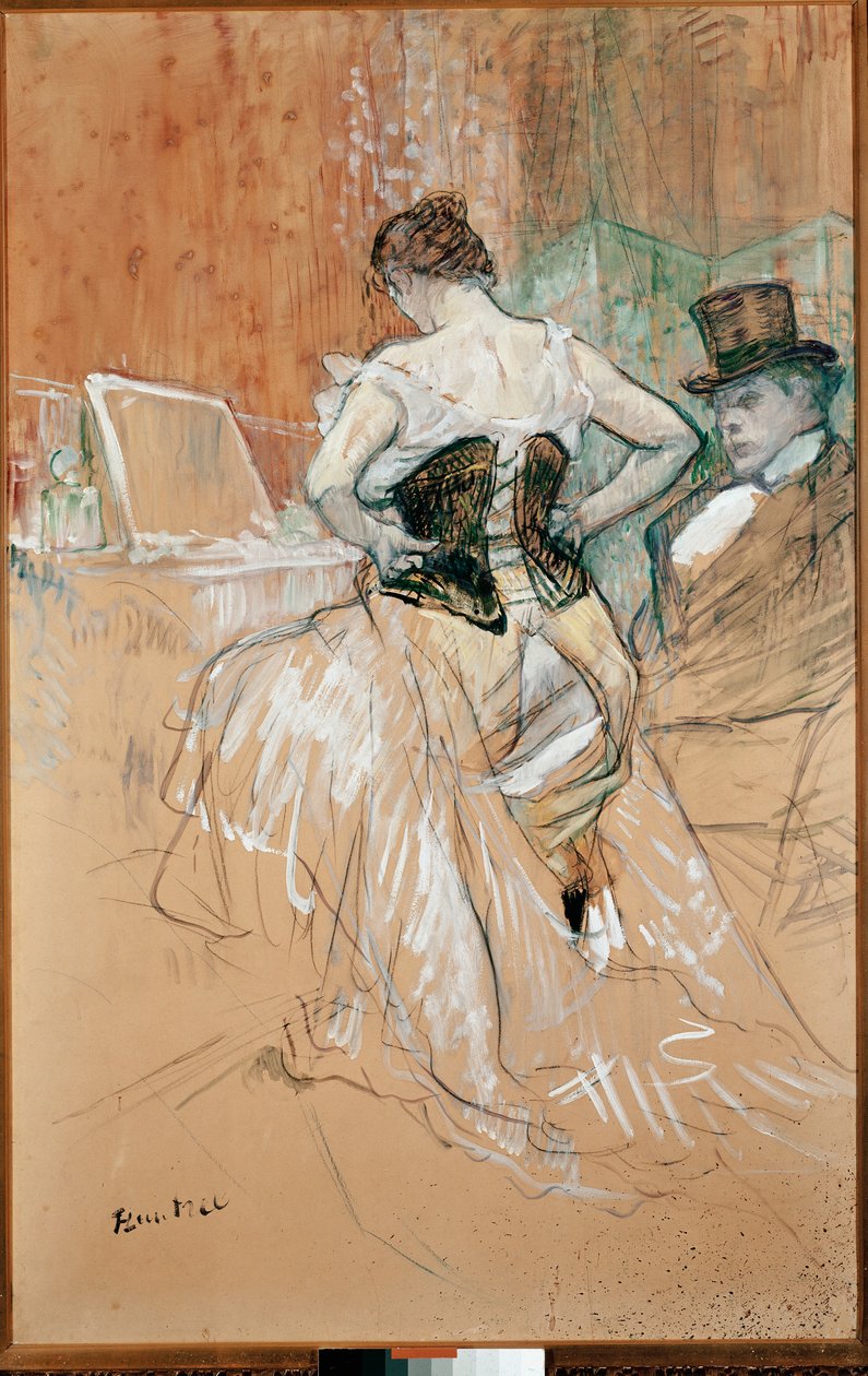 Femme en corset - Henri de Toulouse Lautrec