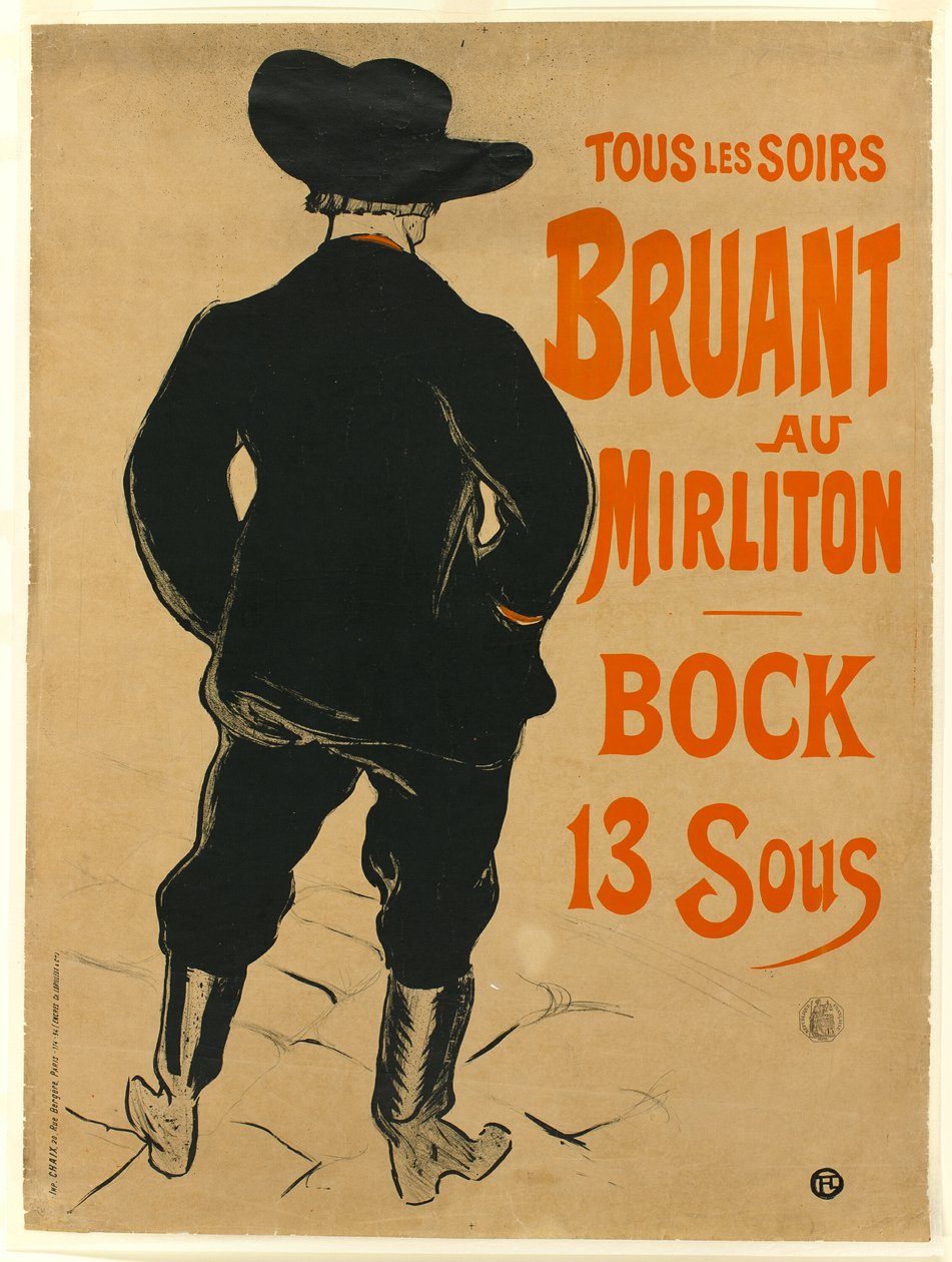 Aristide Bruant - Henri de Toulouse Lautrec