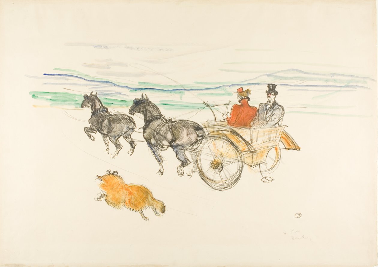 Double attelage - Henri de Toulouse Lautrec