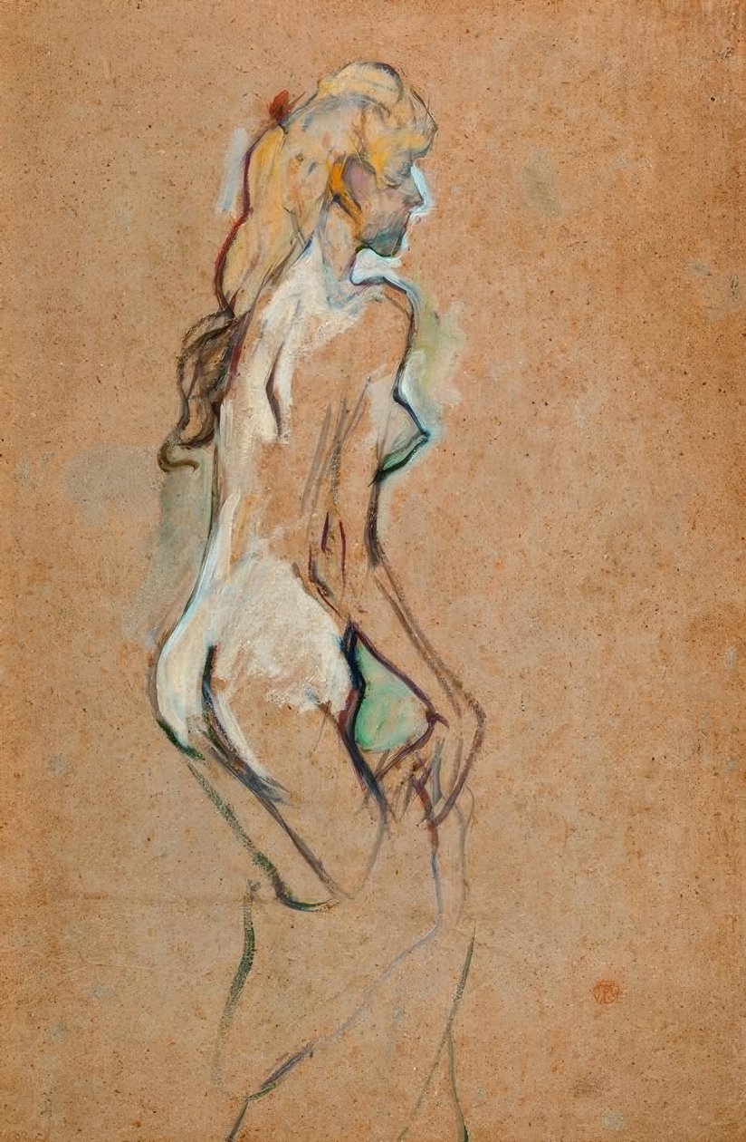 Petite fille nue - Henri de Toulouse Lautrec