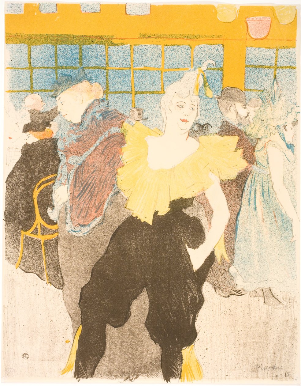 La Clownesse au Moulin Rouge - Henri de Toulouse Lautrec