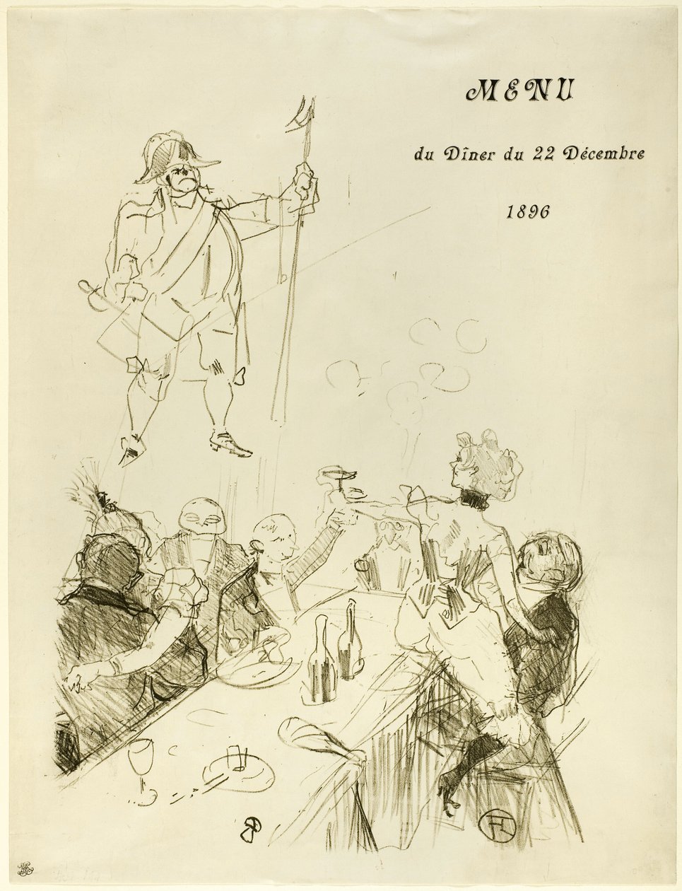 Le Suisse, Menu - Henri de Toulouse Lautrec