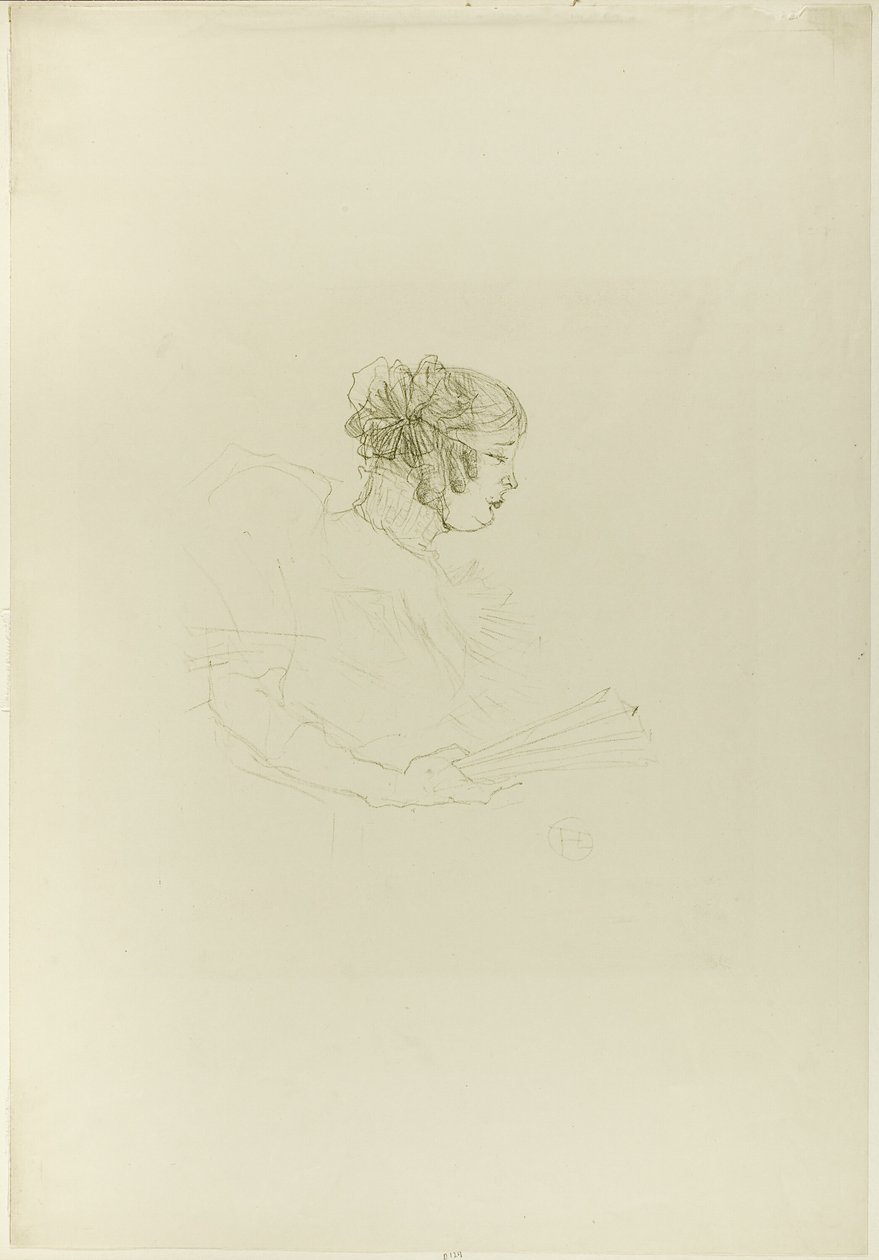 Luce Myrès, de profil - Henri de Toulouse Lautrec