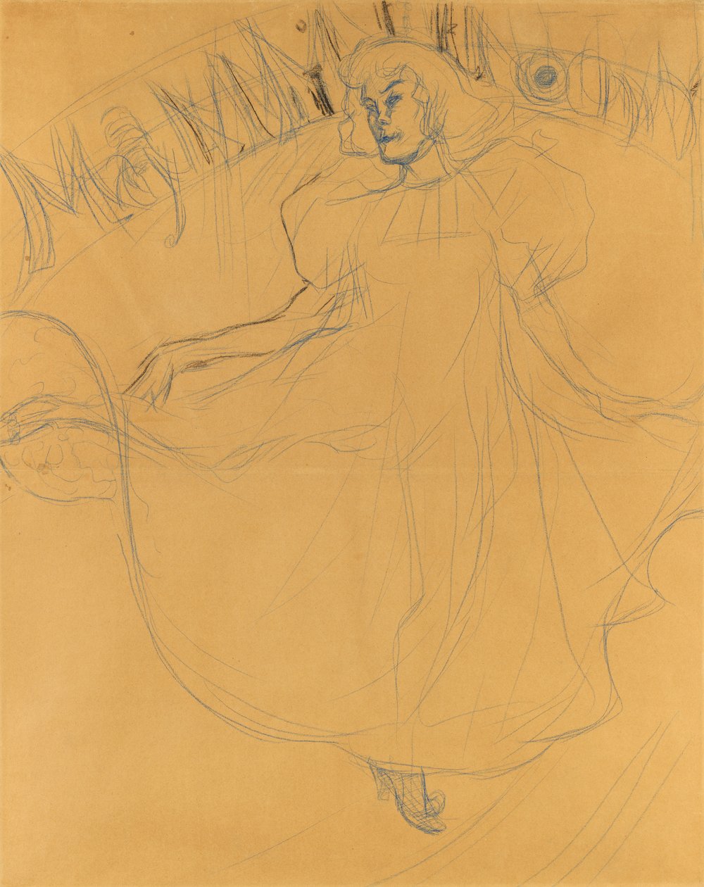 Étude pour May Milton - Henri de Toulouse Lautrec