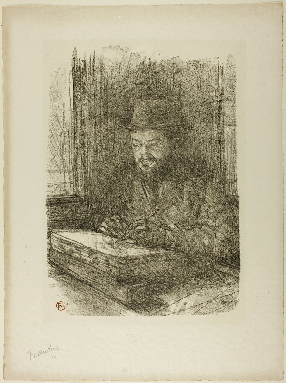 Le maître graveur, Adolphe Albert - Henri de Toulouse Lautrec