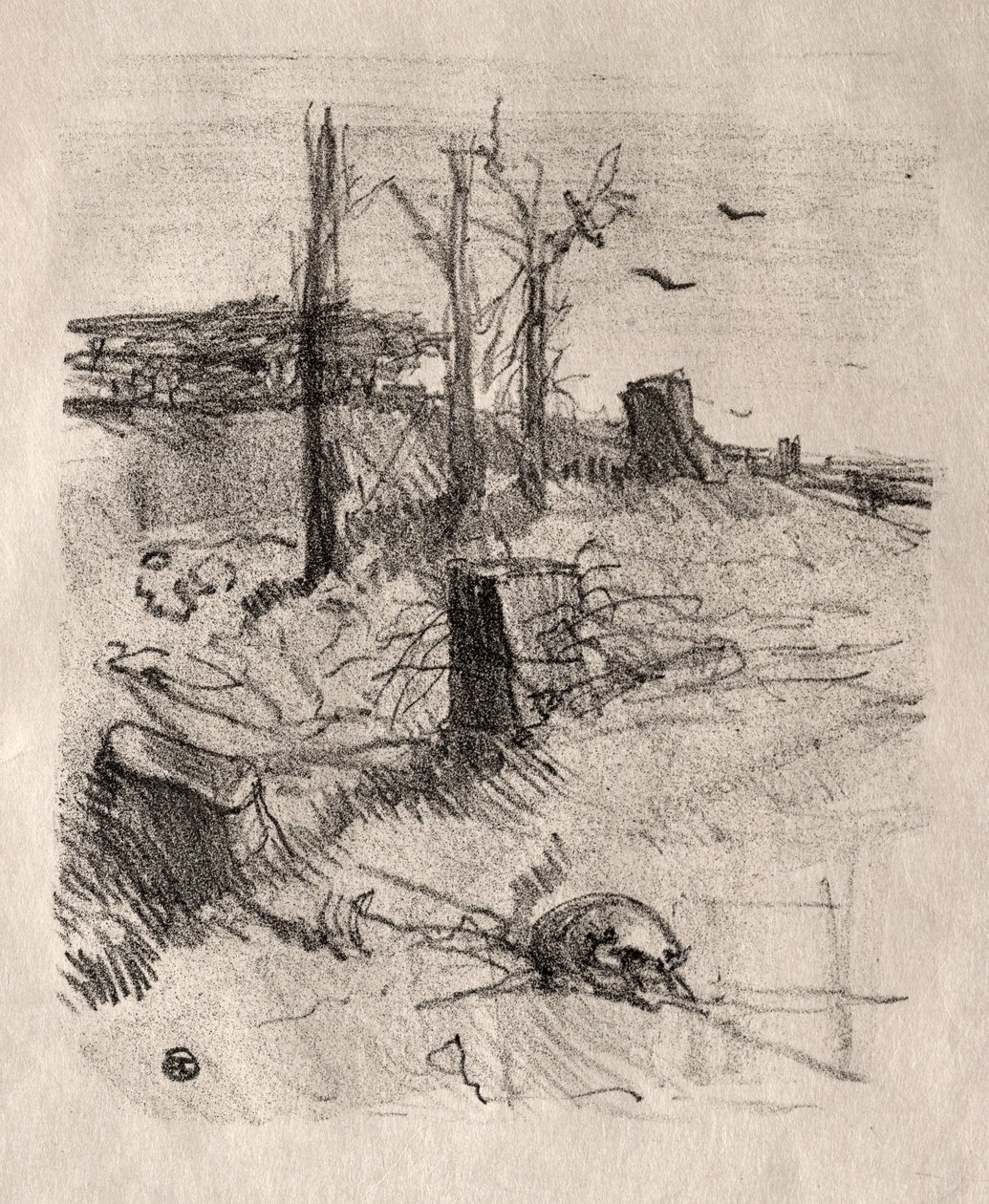 Un cimetière en Galicie - Henri de Toulouse Lautrec