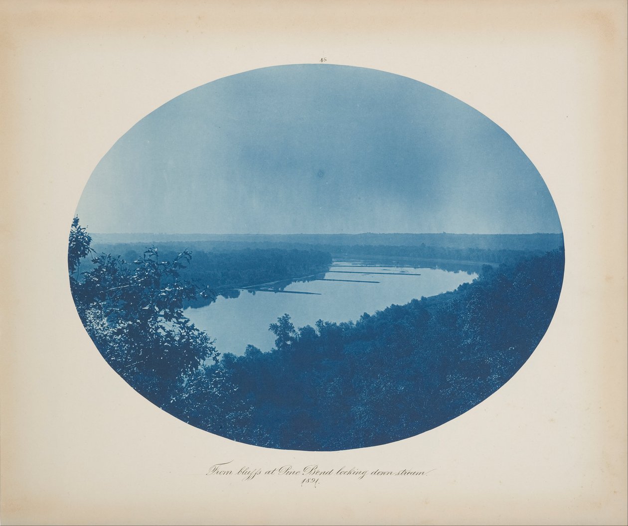 Depuis les falaises de Pine Bend regardant en aval - Henry Bosse