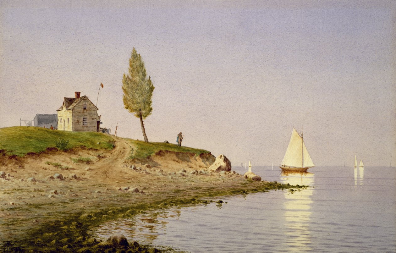Un après-midi calme, Long Island, 1876 - Henry Farrer